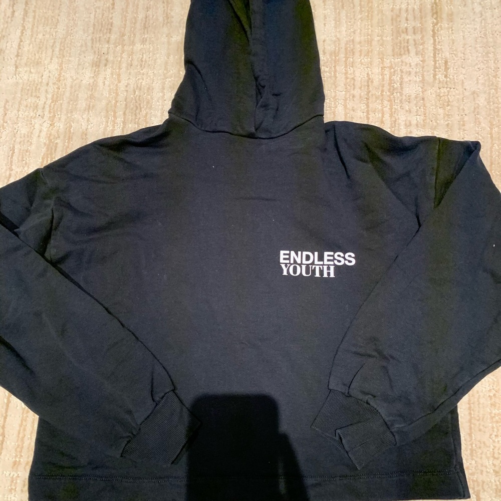 ZARA size small endless youth hoodie with details